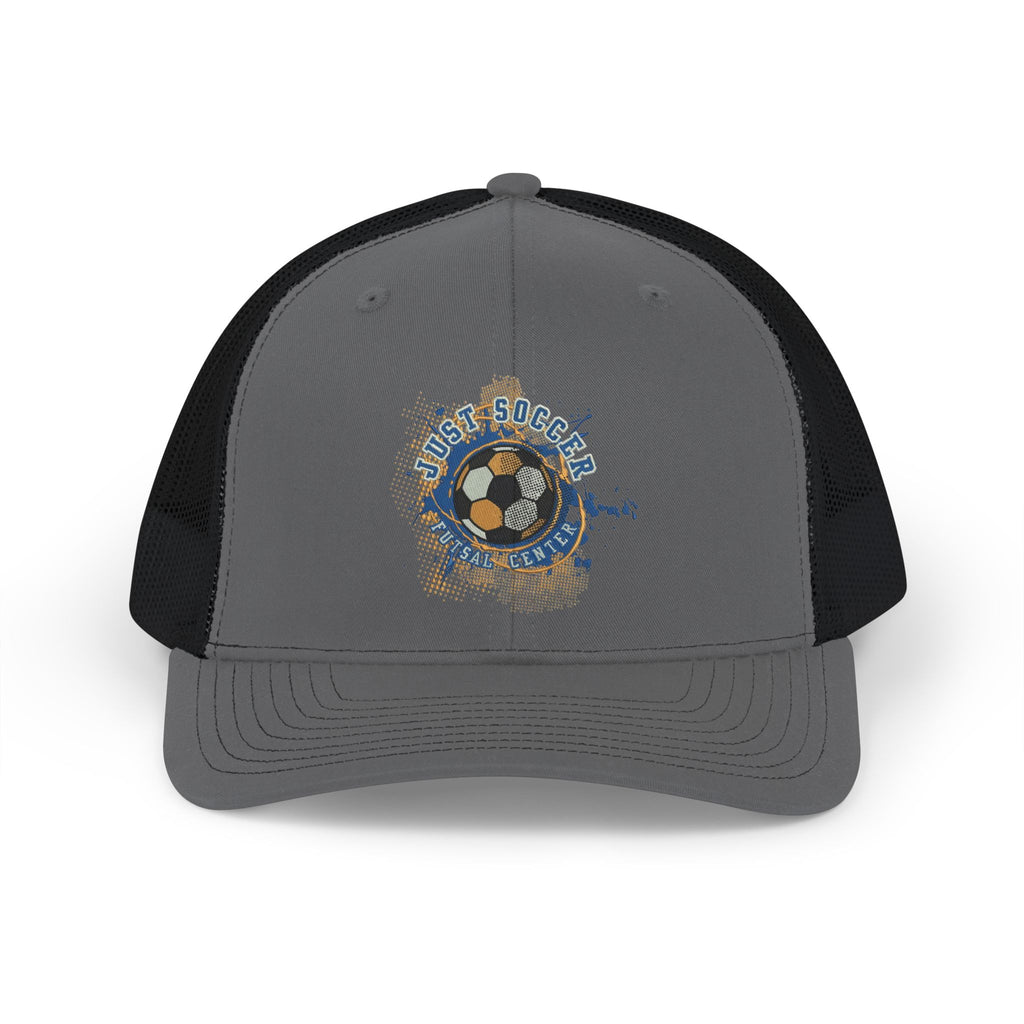 Soccer Grunge Snapback Trucker Cap — Vintage Ball & Crest Design