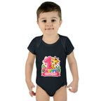 1st Birthday Baby Bodysuit - Happy Birthday Giraffe Onesie