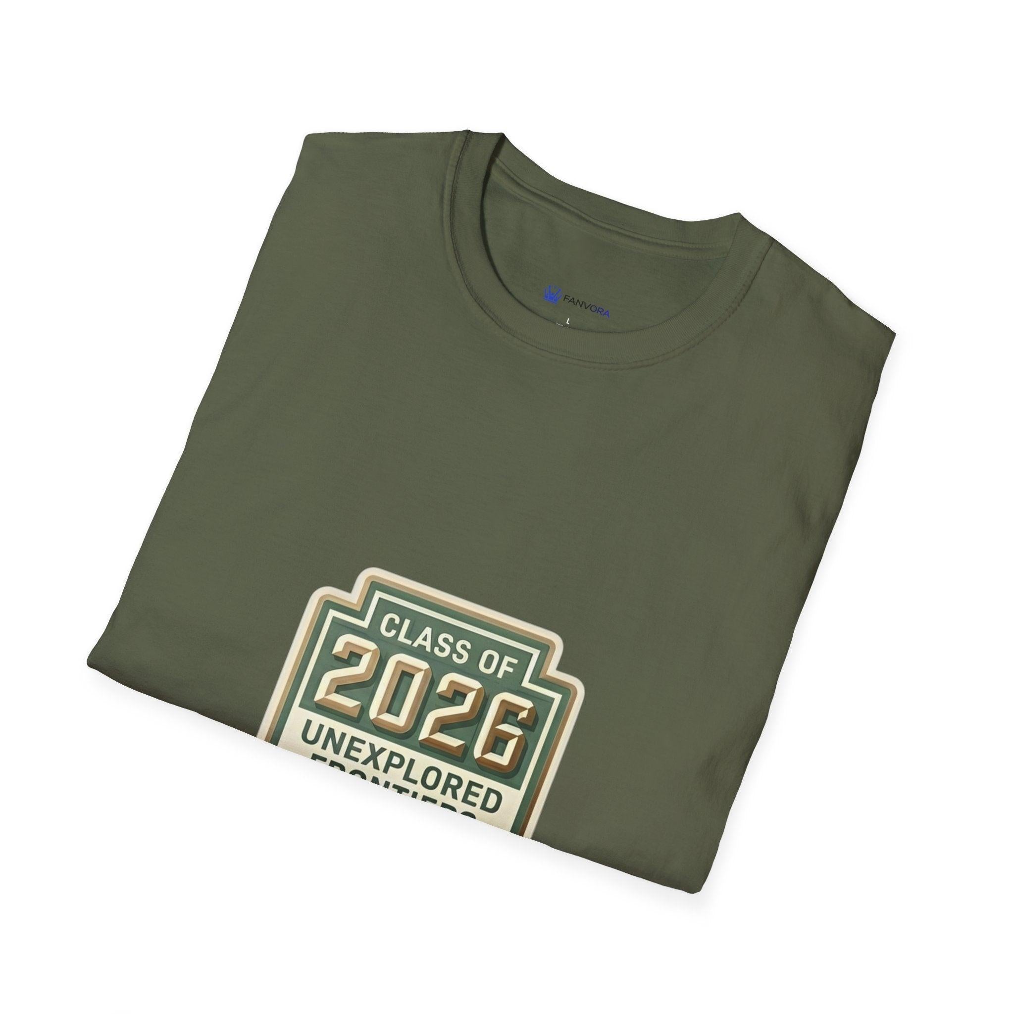 Class of 2026 'Unexplored Frontiers' Graduation T-Shirt.
