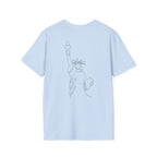 Wine themed red white blue graphic tee