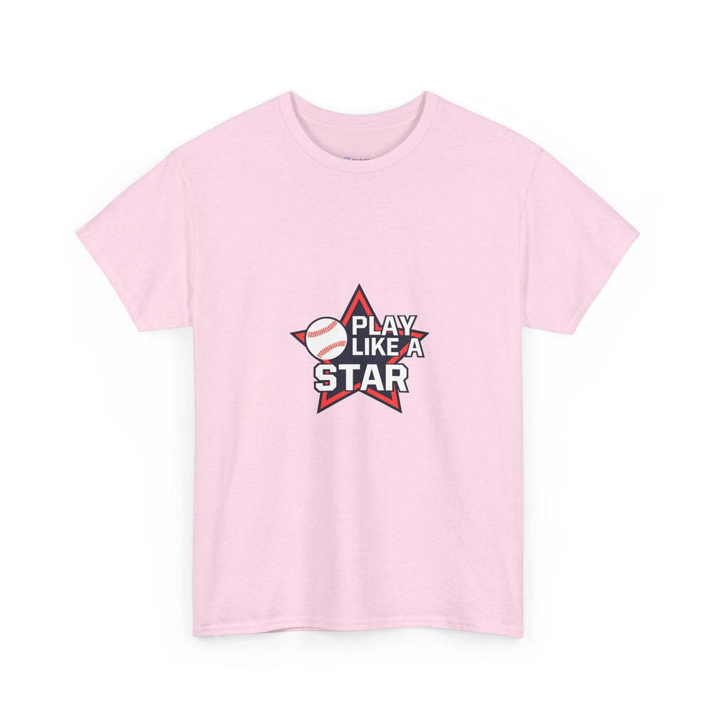 Play Like a Star Baseball Tee — Kids & Youth Sports Shirt