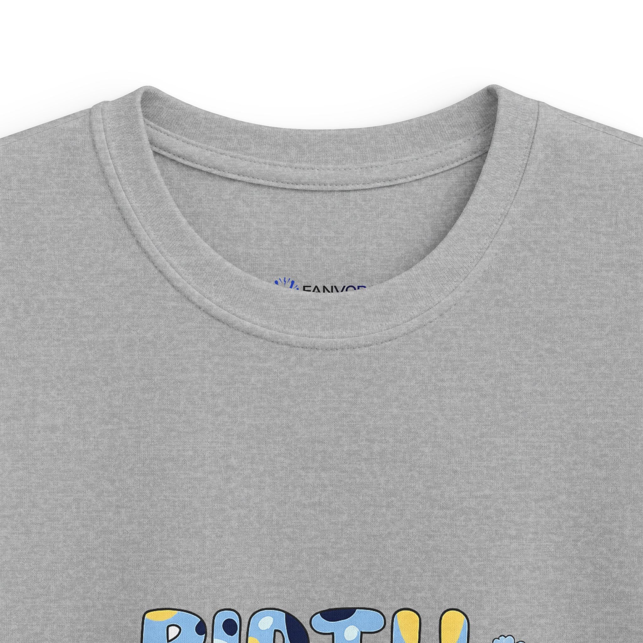 Kids Tee — Cute Blue "Birthday Boy" Bubble Letter Shirt
