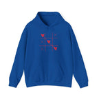 Valentine Hearts Hoodie — "I Only Have Eyes for You" Romantic Pullover.