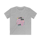 Kids Tee — ‘I Was 6 Now I’m 7’ Birthday Girl Cute Floral Design