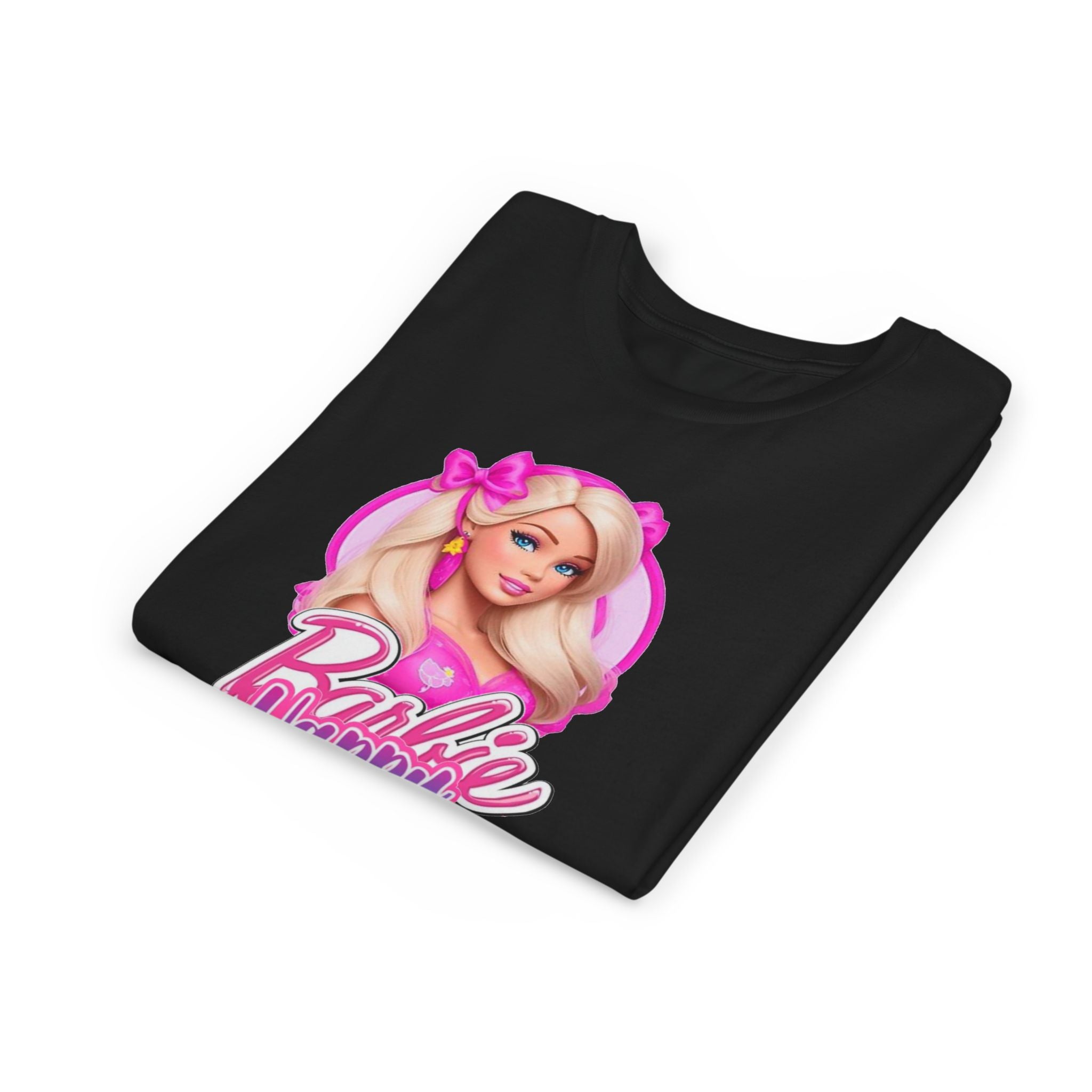 Youth Tee — "Barbie Happy Birthday" Pink Birthday Graphic Shirt