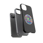 Matte Black iPhone Tough Cases 12 to 17 Pro Max  — "King of Pop Forever" Retro Pop Art Phone Case