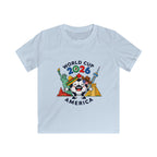 Kids Tee -  America Soccer Mascot & Landmarks