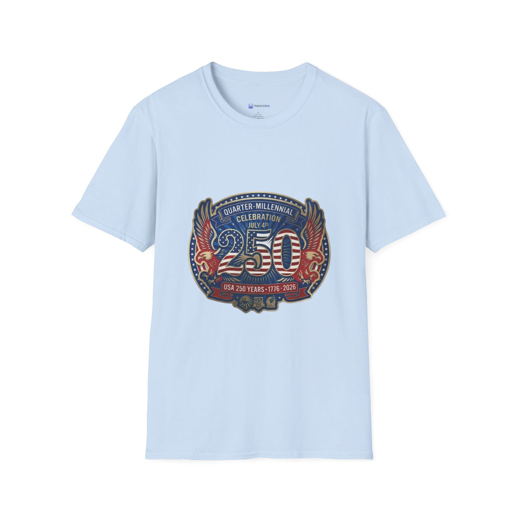 250th Anniversary - 4th of July Patriot Graphic T-Shirt — Patriotic '250' Celebration Design