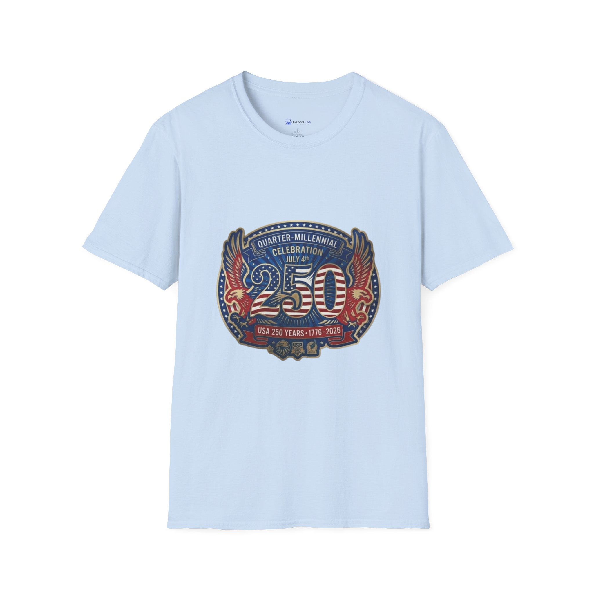 250th Anniversary - 4th of July Patriot Graphic T-Shirt — Patriotic '250' Celebration Design