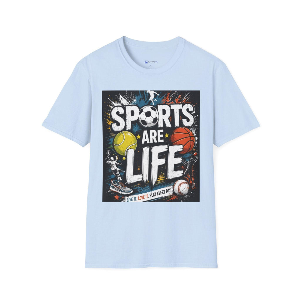 Sports Are Life T‑Shirt — Multi‑Sport Athletic Graphic Tee black sports.