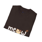 Cat Meow T-Shirt — Cute Cartoon Kitty Graphic Tee