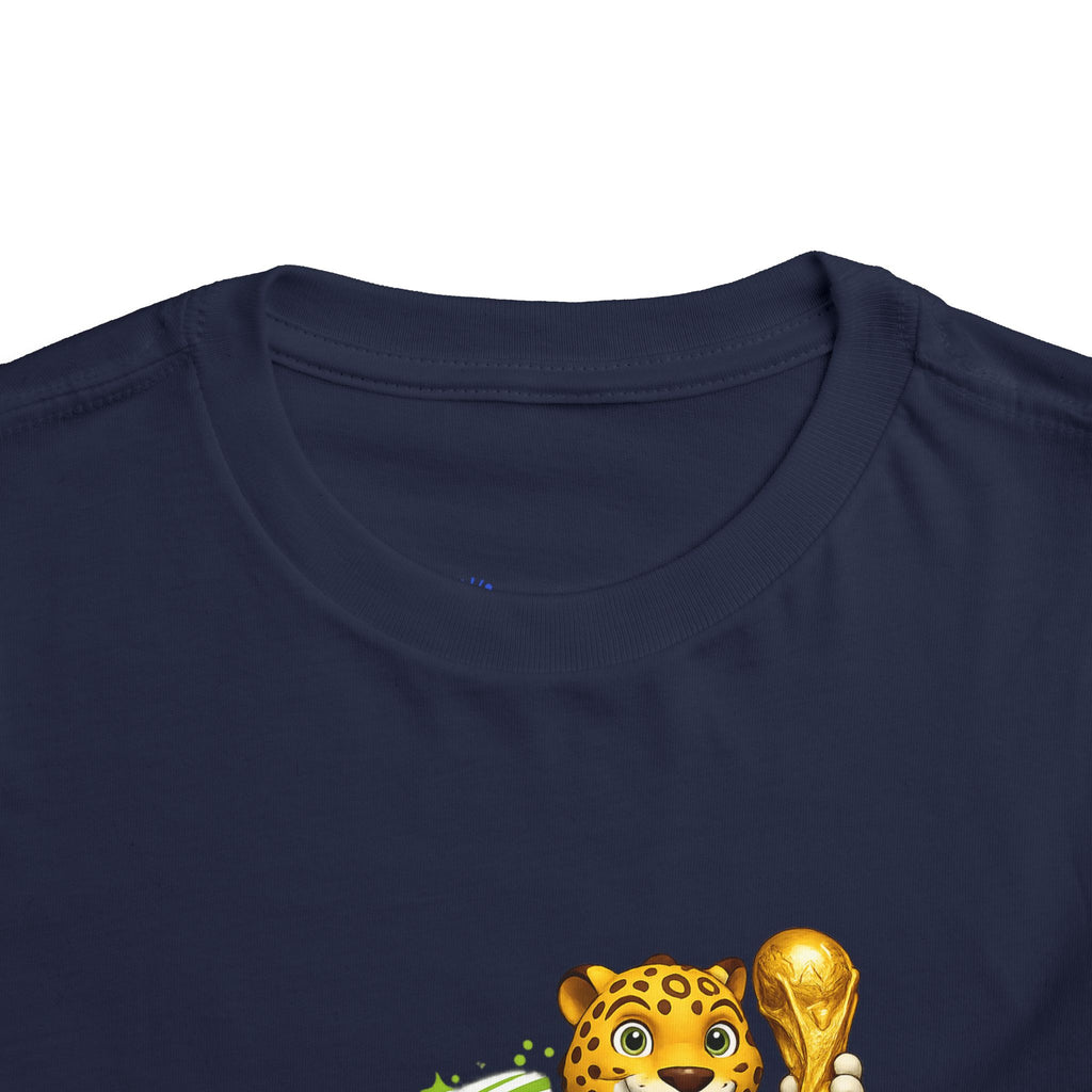 Soccer cup 2026 Toddler Soccer Tee — Cute Tiger Mascot Trophy Design