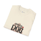 Crazy Dog Lady T-Shirt — Cute Paw Heart Graphic for Dog Lovers