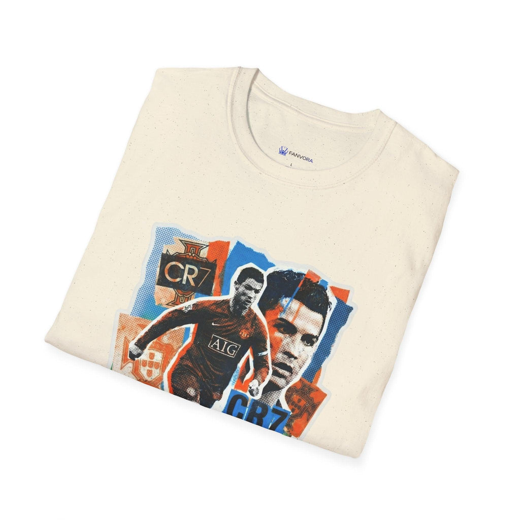 CR7 Soccer Graphic T-Shirt — Vintage Collage World Cup 2026 Fan Inspired.