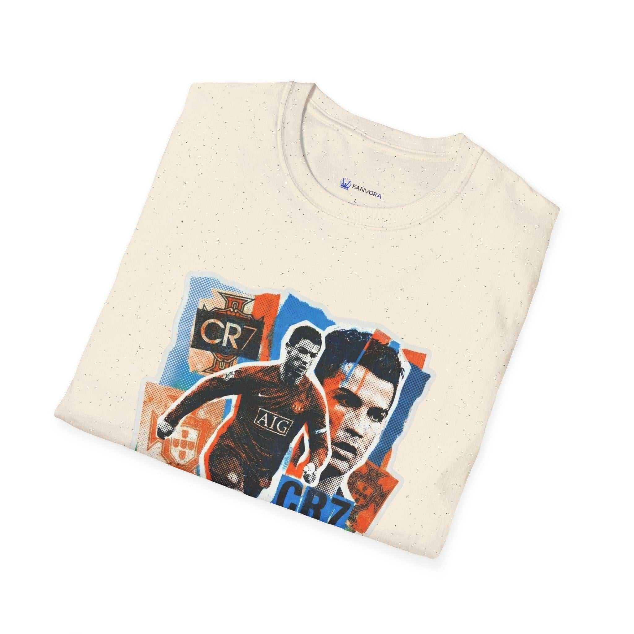CR7 Soccer Graphic T-Shirt — Vintage Collage World Cup 2026 Fan Inspired.