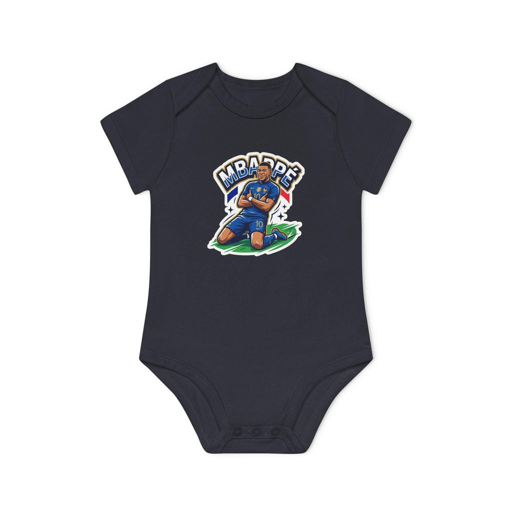 Baby Bodysuit - "France #10 Footballer Rising Star Fan Version" Future Soccer Player & Game Day Energy Organic Baby Onesie.