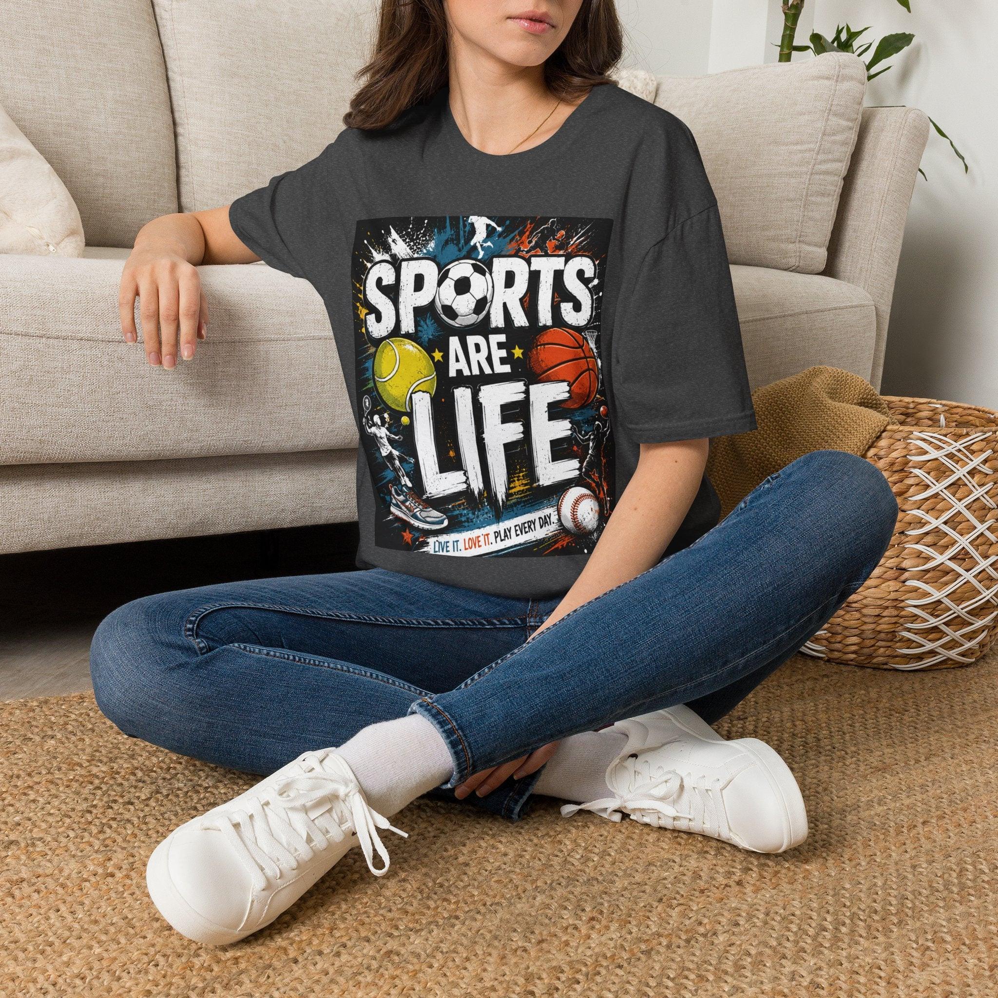 Sports Are Life T‑Shirt — Multi‑Sport Athletic Graphic Tee black sports.
