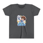 Youth Tee - Cute 'Super Strike!' Soccer Boy Graphic