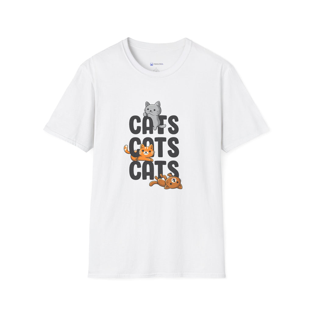 Cats Cats Cats T-Shirt — Cute Kitten Graphic Tee for Cat Lovers