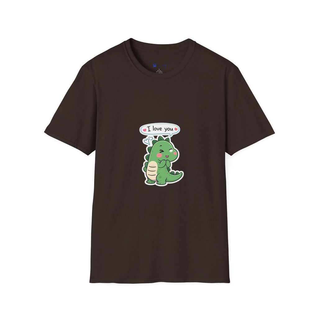 Cute Dinosaur 'I Love You' T-Shirt — Cute Kawaii Dino Graphic Tee