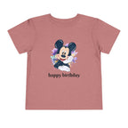 Toddler Tee — Cute Mickey "happy birthday" Birthday Shirt for Kids