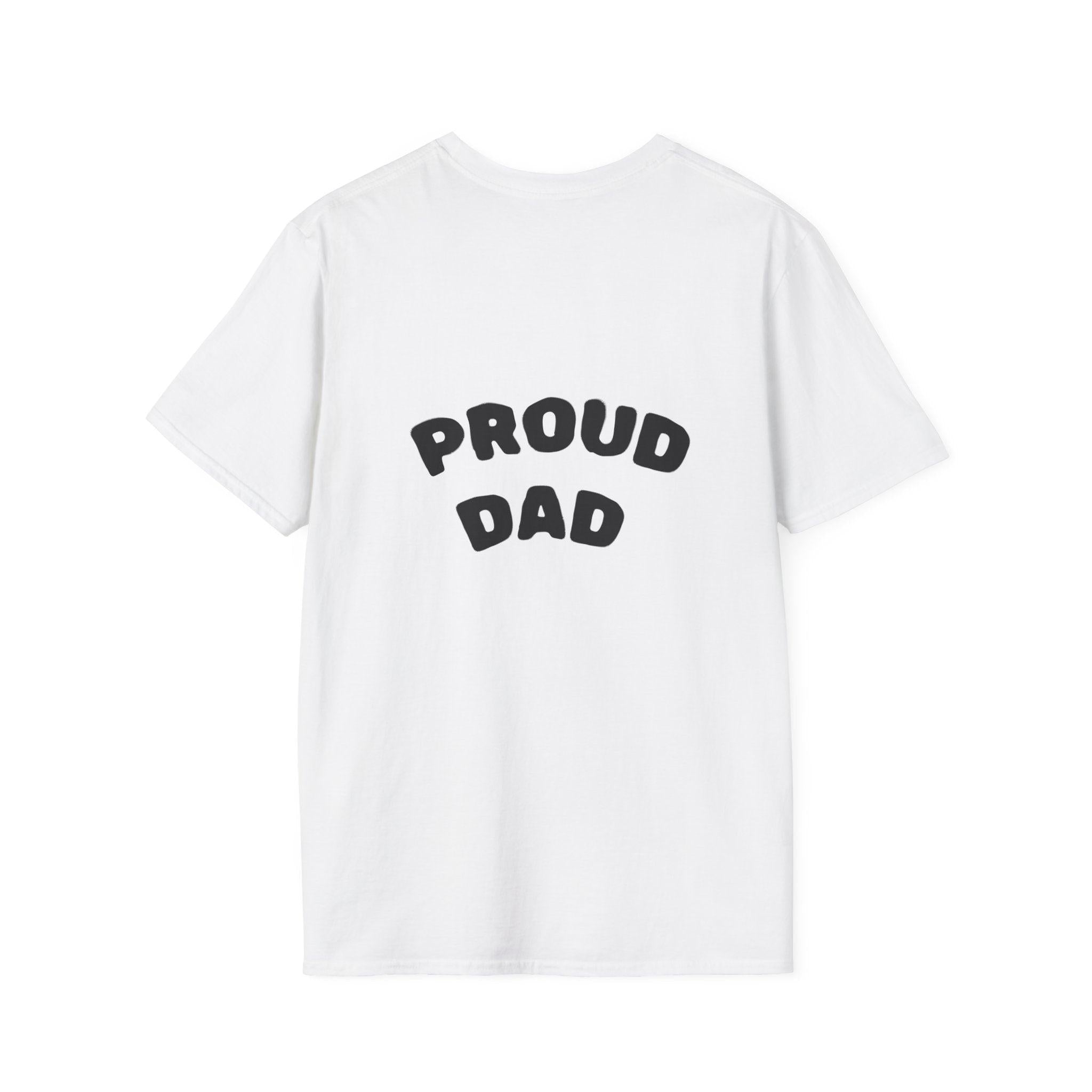 Graduation Day T-Shirt — "Proud DAD" Back Graphic.