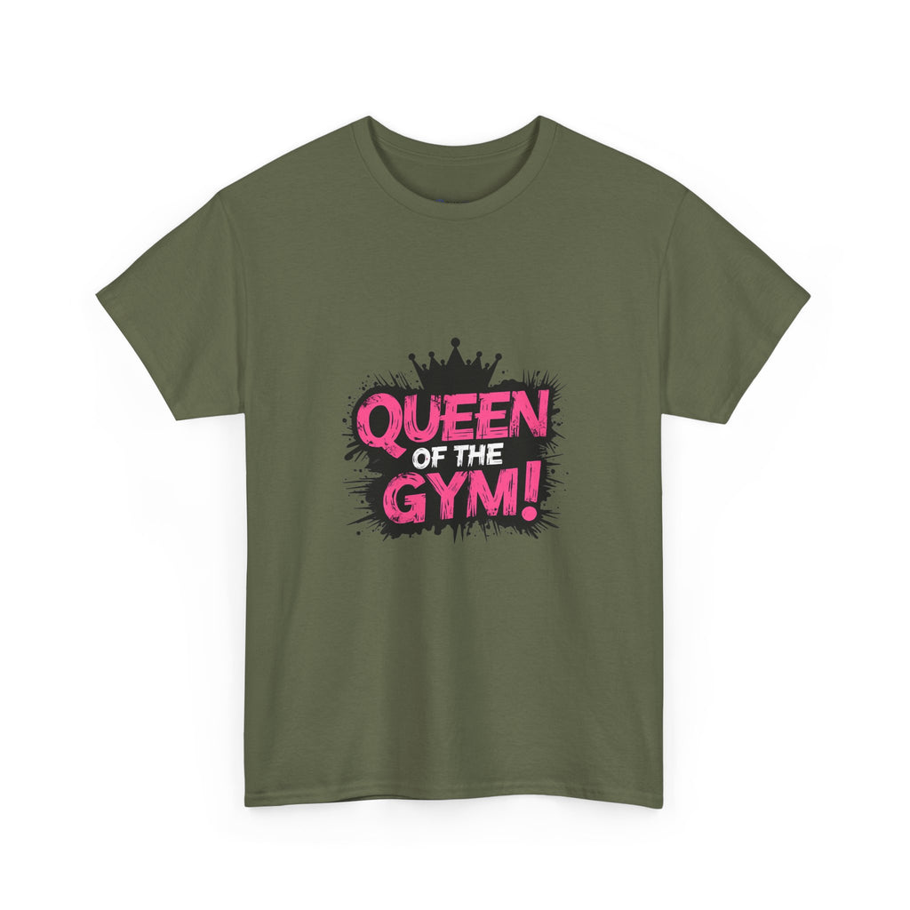 Queen of the Gym T-Shirt — Pink Crown Fitness Tee
