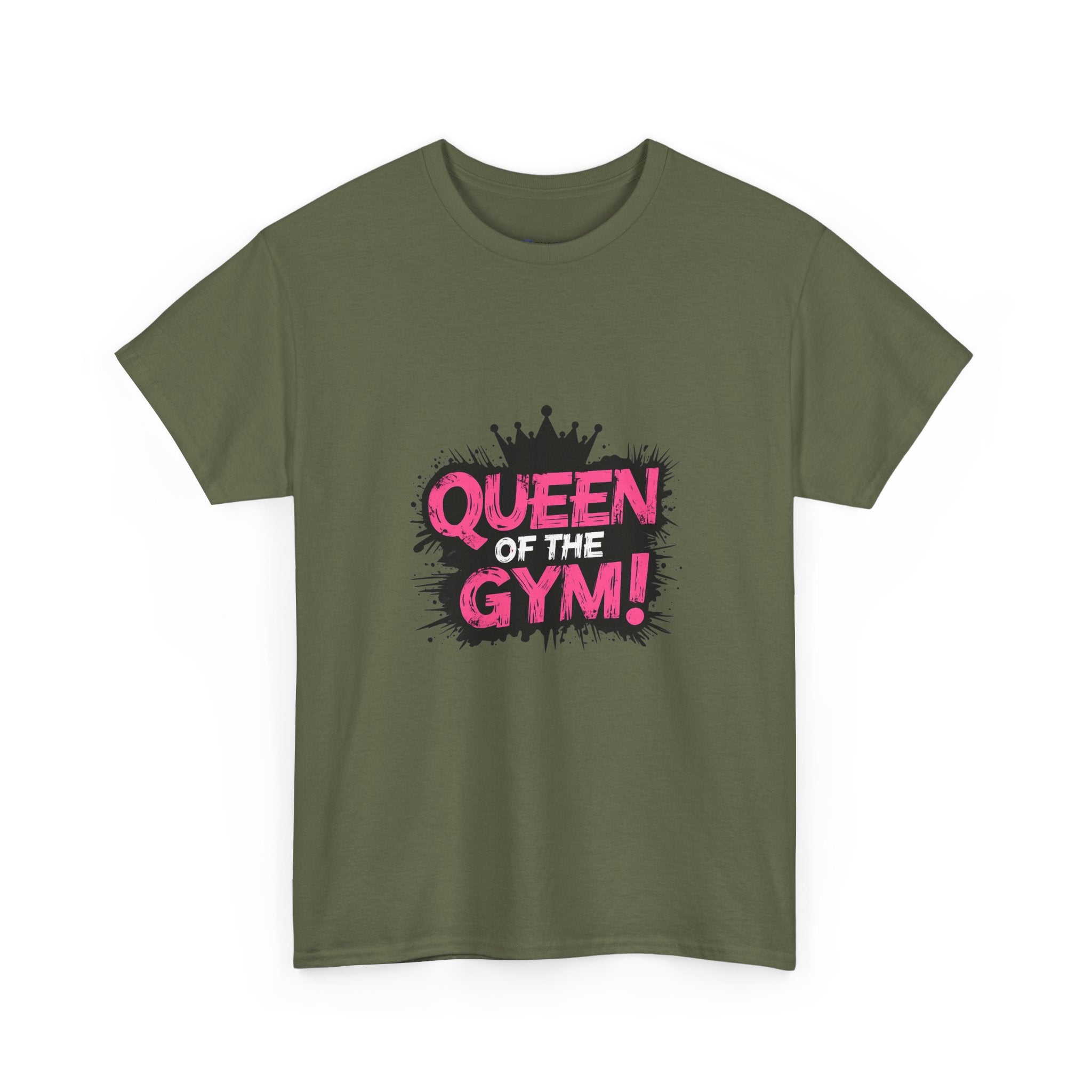 Queen of the Gym T-Shirt — Pink Crown Fitness Tee