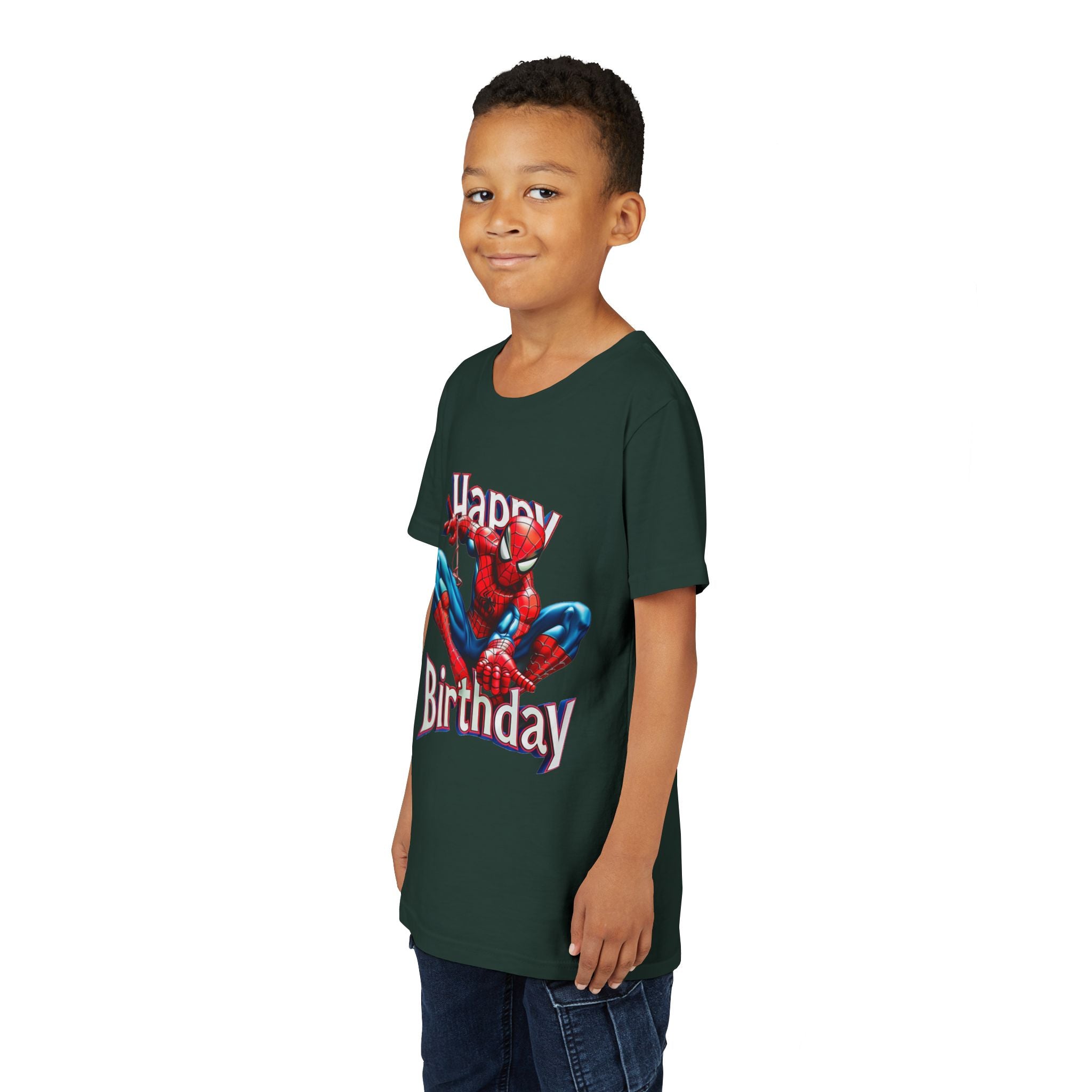 Spider Hero "Happy Birthday" Youth Tee