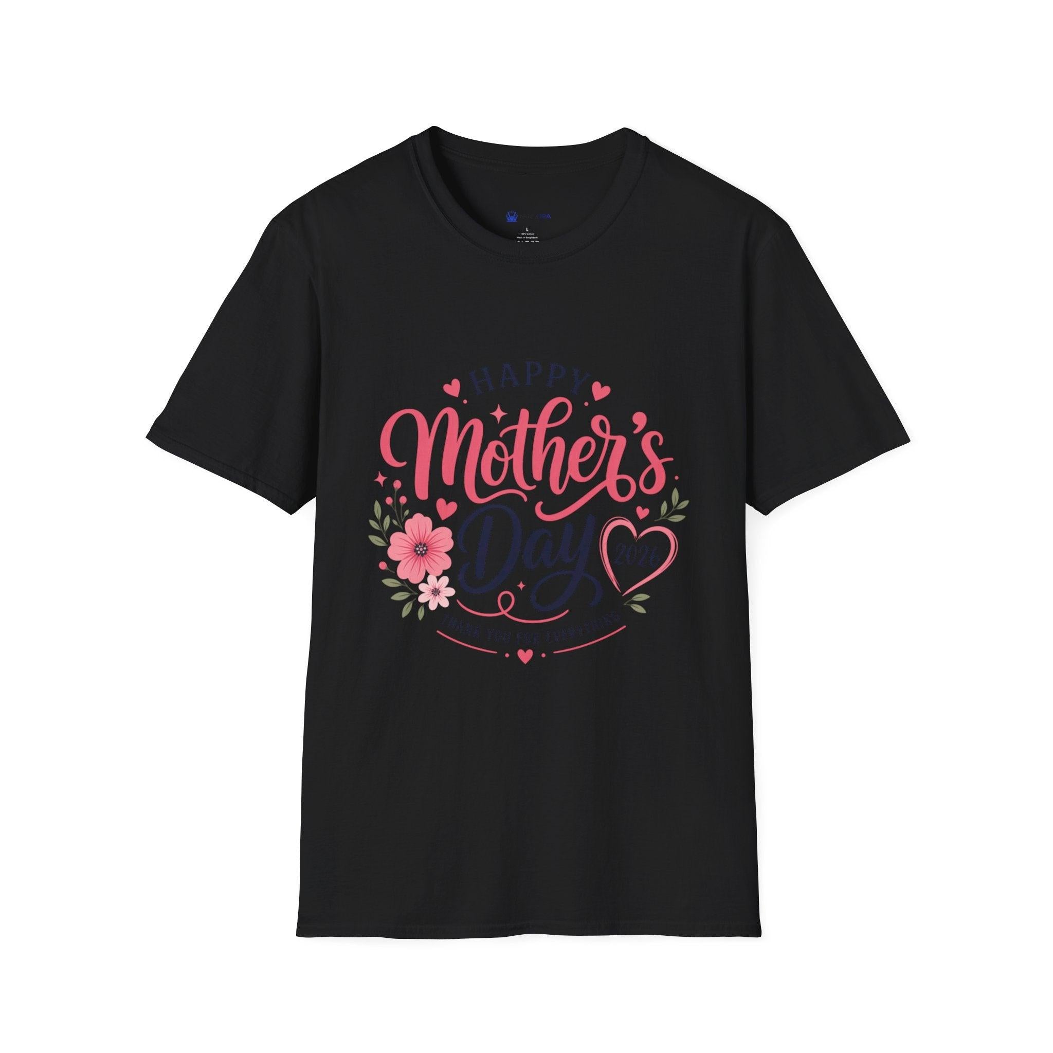 Mother's Day 2026 T-Shirt — "Happy Mother's Day 2026" Floral Tee.
