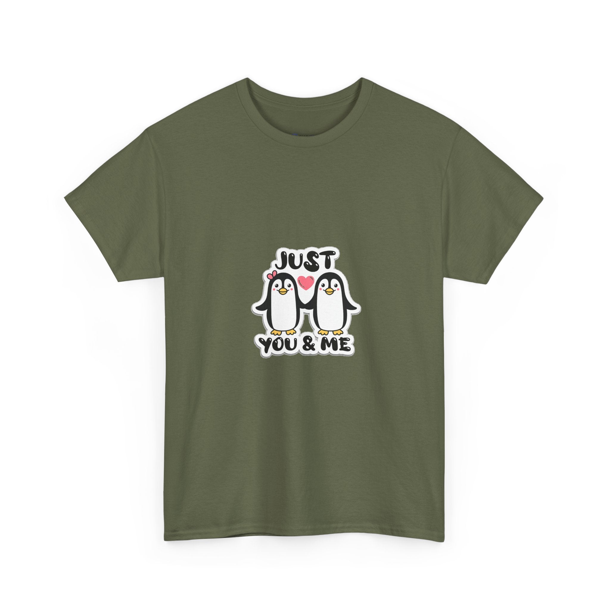 Just You & Me Penguin Tee — Cute Couples Graphic T-Shirt