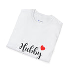 Hubby Heart T-Shirt — Cute 'Hubby' Graphic Tee for Wives & Anniversaries