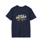 Soccer Player Graphic T-Shirt — 'England Legend' Blue Splash Design