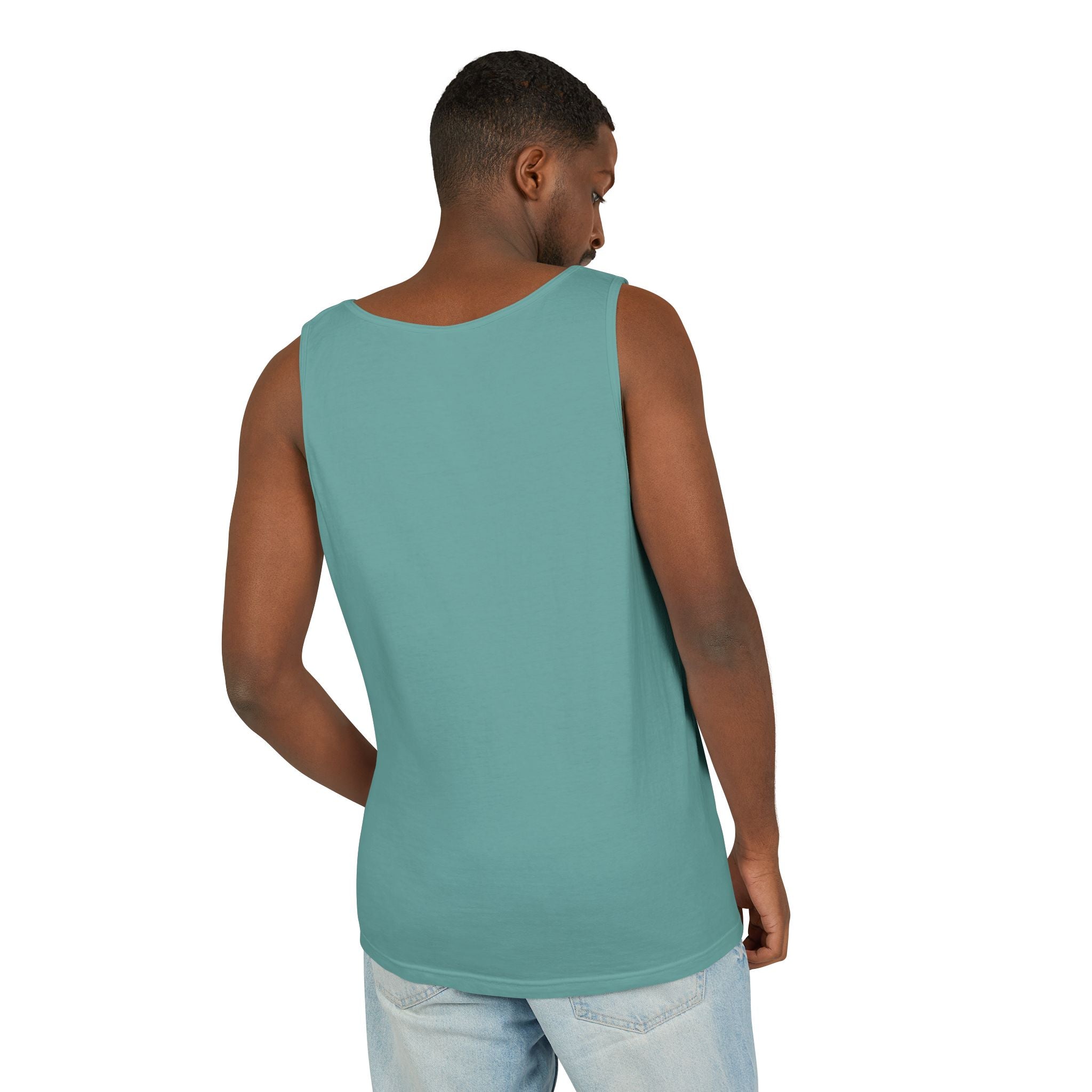 Soccer 2016 Player Silhouette Tank Top — Yellow Brushstroke Sports Vest