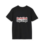Unisex - Legends Unite Fans’ Choice World Cup T-Shirt — “Survival Pack: Chips & Hope”.