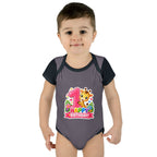 1st Birthday Baby Bodysuit - Happy Birthday Giraffe Onesie