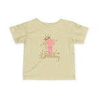 Infant Tee — "My 1st Birthday" Pink Crown First Birthday Shirt