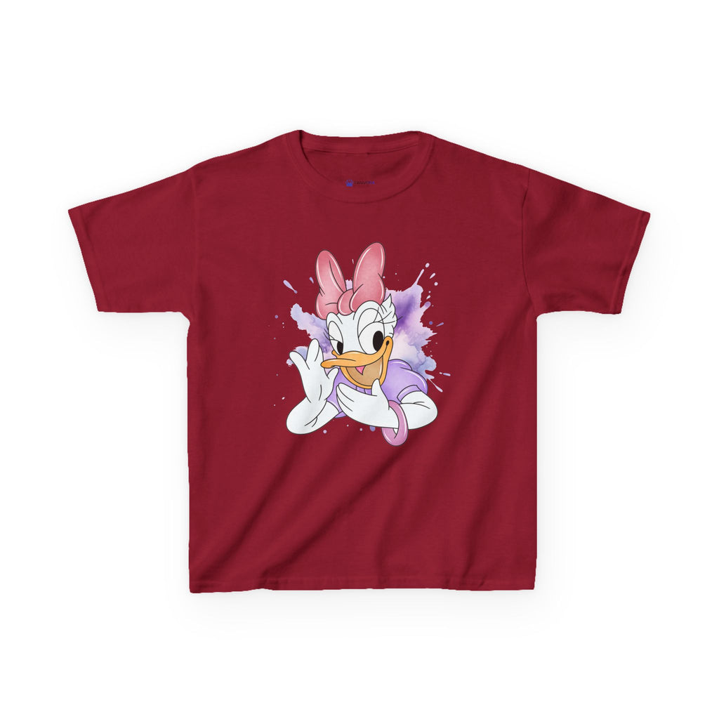 Kids Tee — Cute Daisy Duck Watercolor Graphic