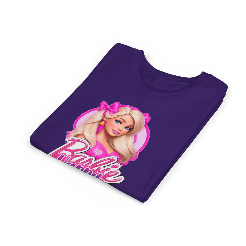 Youth Tee — "Barbie Happy Birthday" Pink Birthday Graphic Shirt