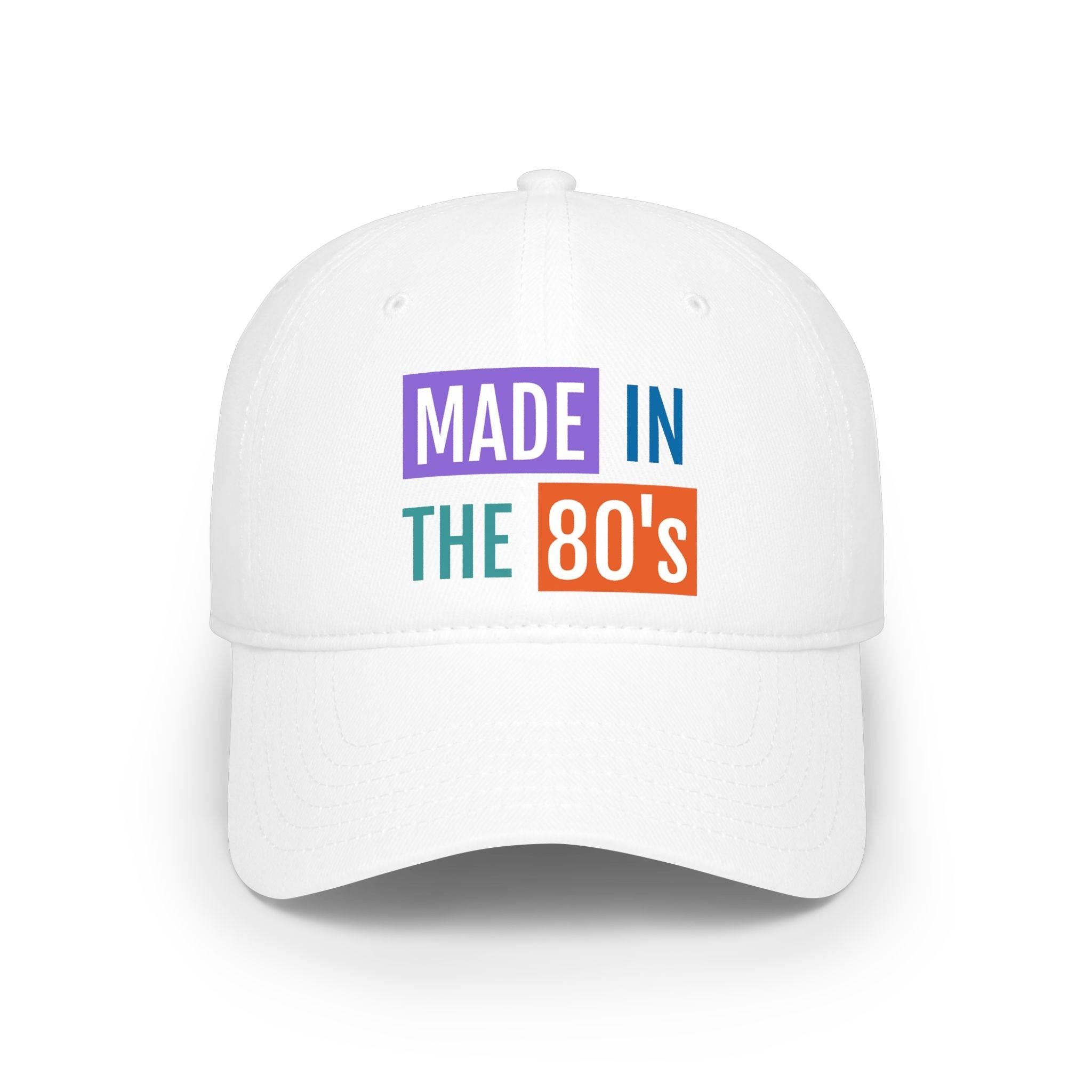 Made in the 80’s retro baseball cap design