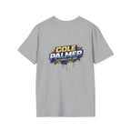 Soccer Player Graphic T-Shirt — 'England Legend' Blue Splash Design