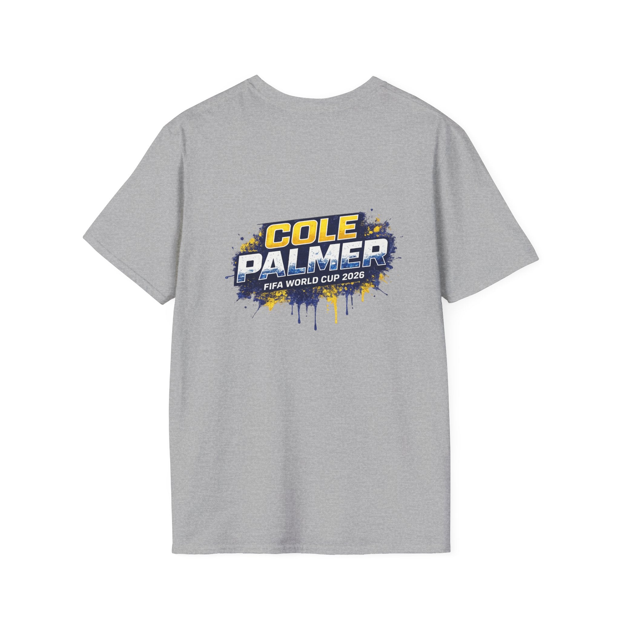 Soccer Player Graphic T-Shirt — 'England Legend' Blue Splash Design