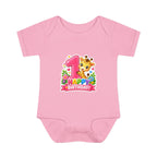 1st Birthday Baby Bodysuit - Happy Birthday Giraffe Onesie