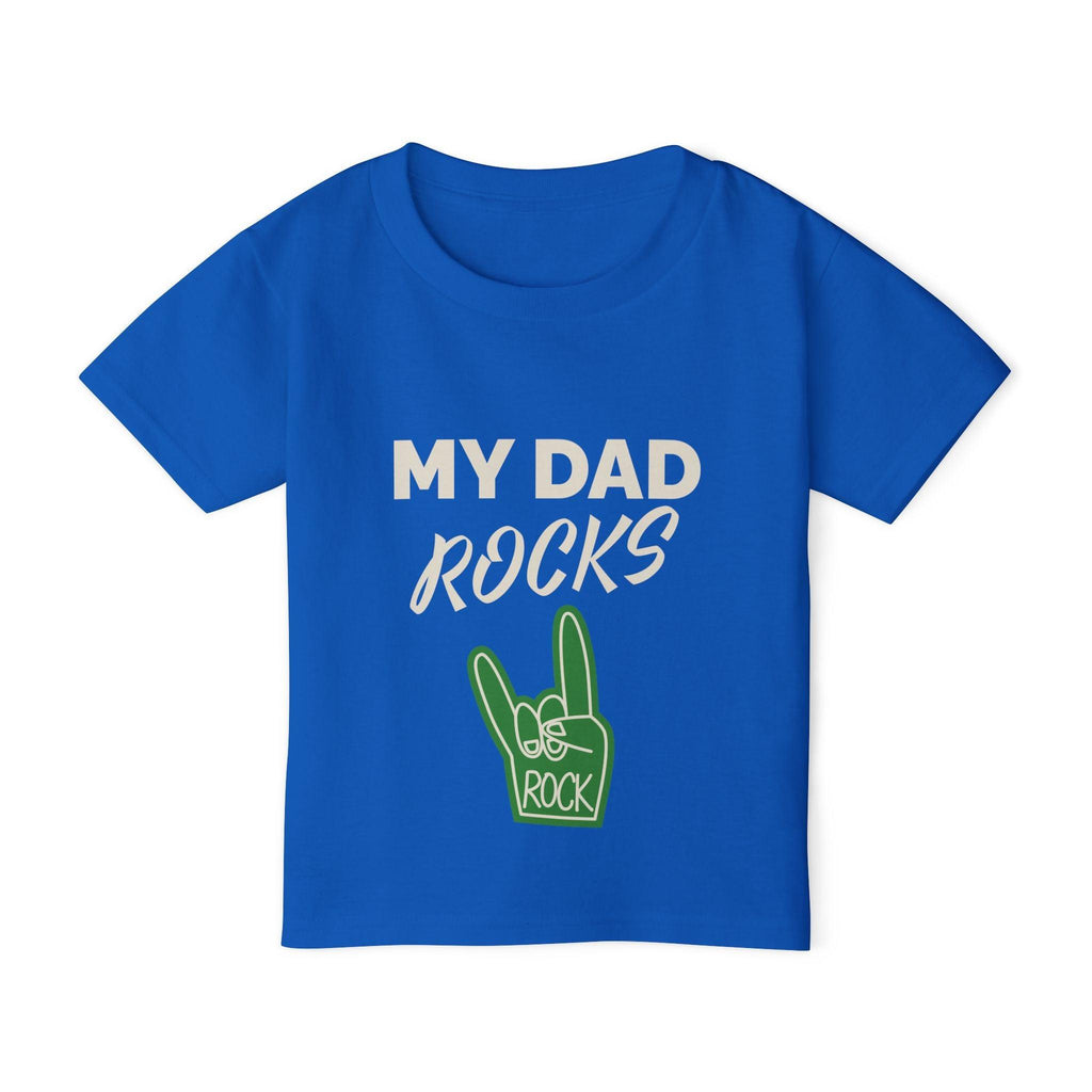 Toddler shirt with rock hand graphic