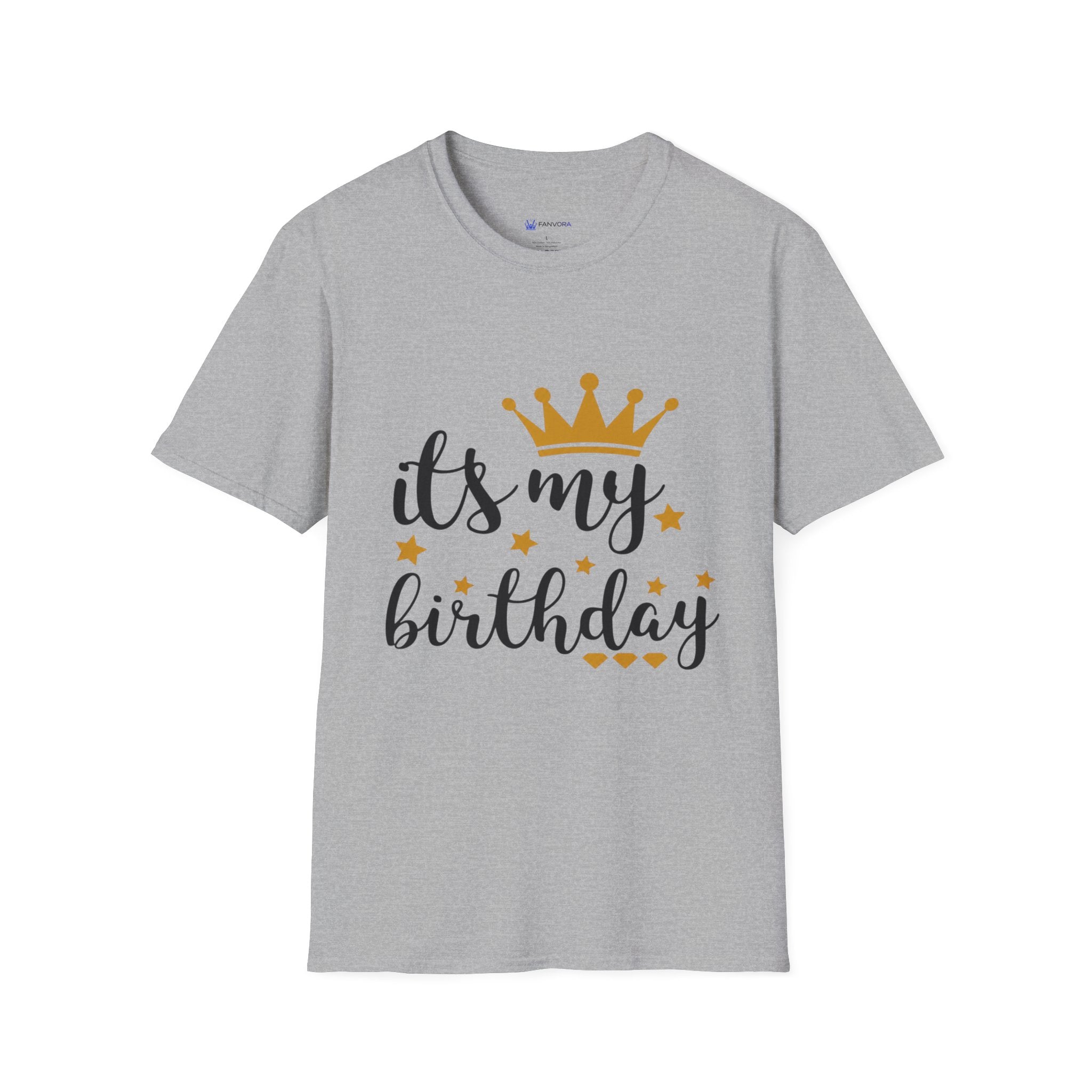 Birthday Tee — “It's My Birthday” Crown Graphic T-Shirt