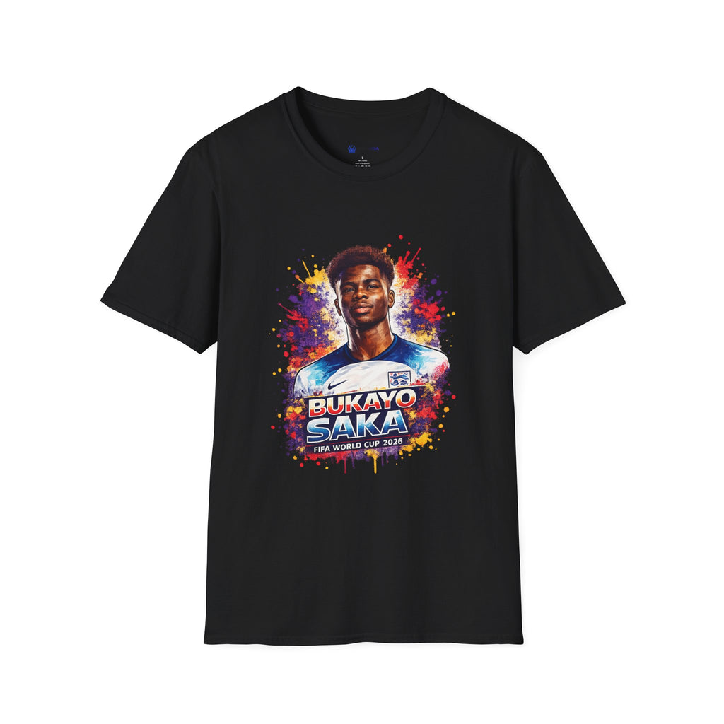 England Lagend Portrait T-Shirt — Color Splash Football Fan Tee