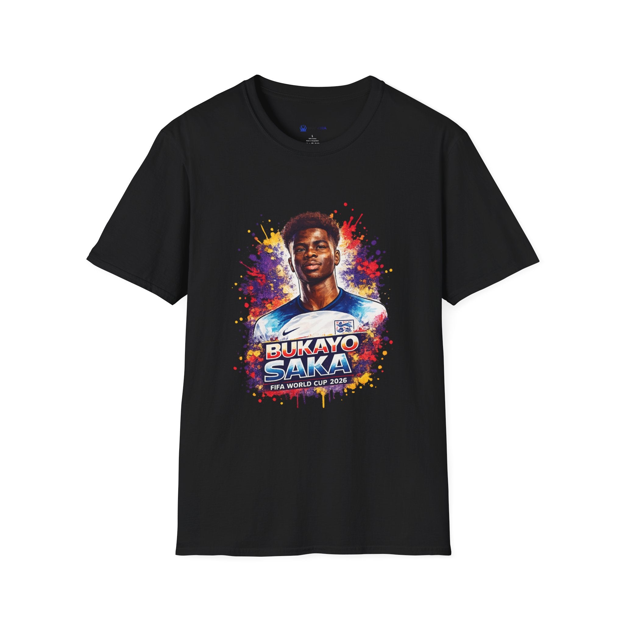 England Lagend Portrait T-Shirt — Color Splash Football Fan Tee