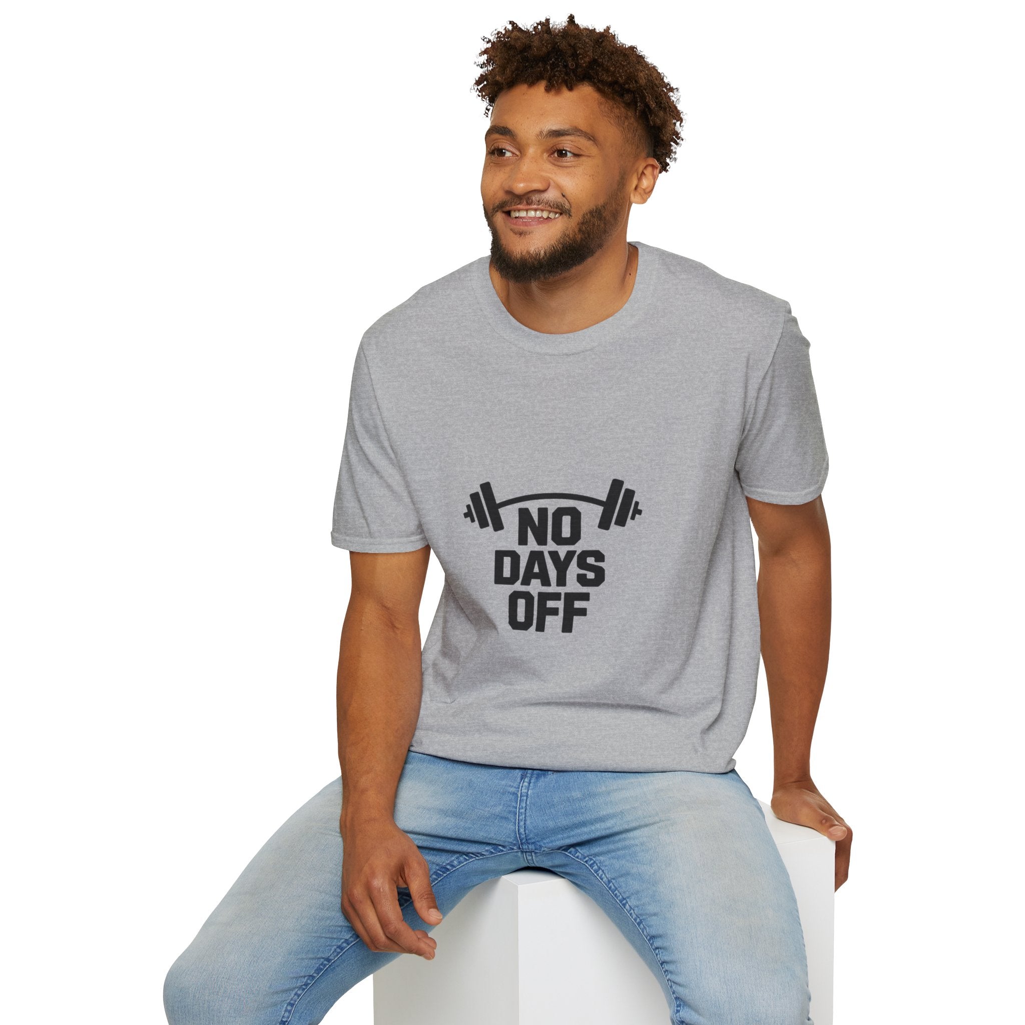 No Days Off T-Shirt — Motivational Gym Workout Tee
