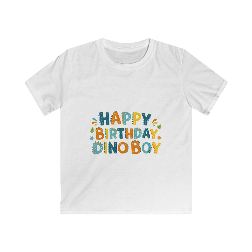 Happy Birthday Dino Boy Kids Tee