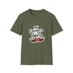 My Father's My Hero T-Shirt – Father's Day Mustache Gift Tee